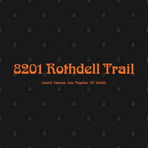 Vintage Laurel Canyon '8201 Rothdell Trail' (Love Street) 1960's retro print by retropetrol