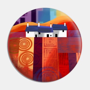 Landscape Abstract Pin