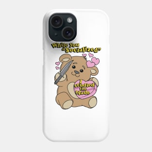 while you socialized i studied the blade funny Phone Case