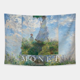 PANTONE MONET -  Claude Monet's Madame Monet and Her Son (1875) by Claude Monet Portrait POSTER Tapestry