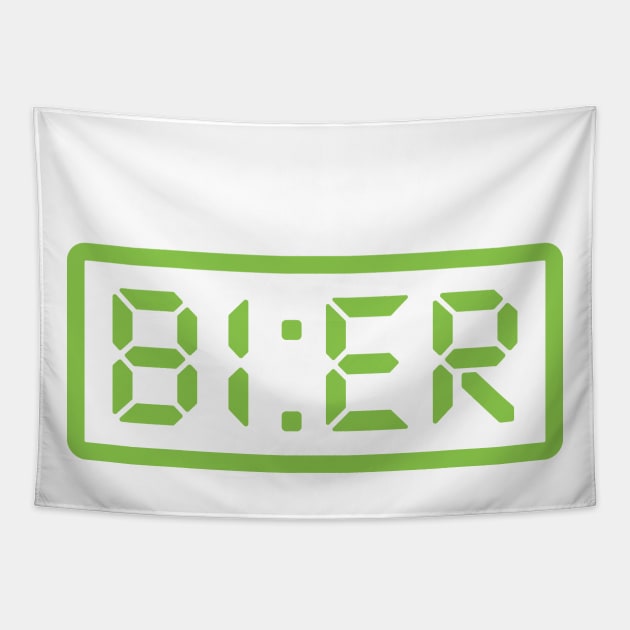 Beer Time German Quote P Tapestry by LindenDesigns