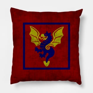 Bricks 27 - Dragon Masters (Blue) Pillow