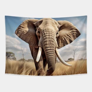 Elephant Animal Nature Majestic Wild Tapestry