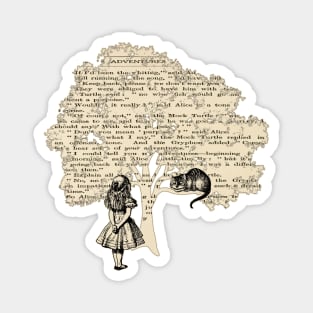 Alice In Wonderland - Vintage Book Magnet