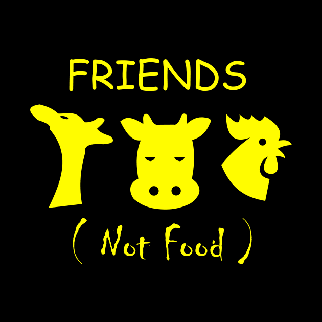 FRIENDS NOT FOOD by T-shirt house