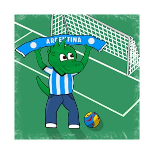 Dino Argentina Football Fan T-Shirt