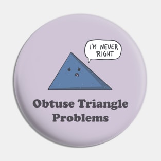 Obtuse Triangle Problems Pin