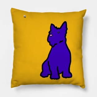 Scottie Dog and fly Pillow