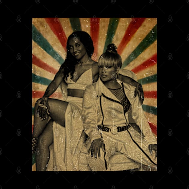 TLC & Shaggy Tour 2023 - Photo Vintage Retro Look Fan Design by Janji Joni