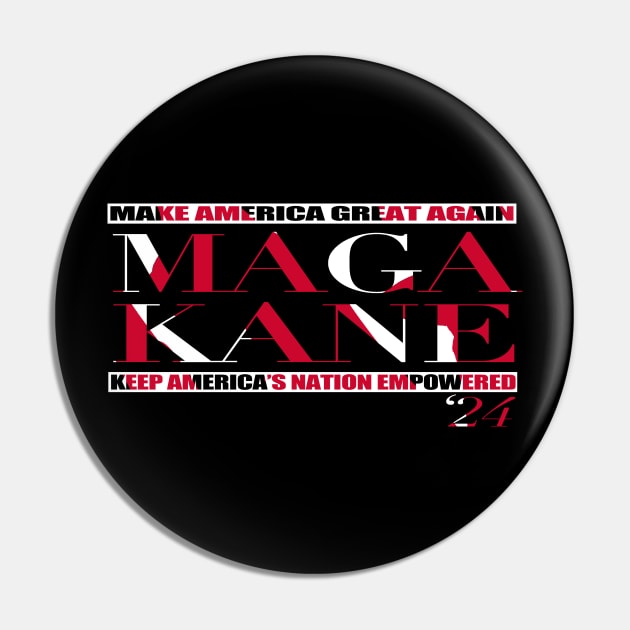 MAGA KANE Red & White Pin by Jumping the Guardrail