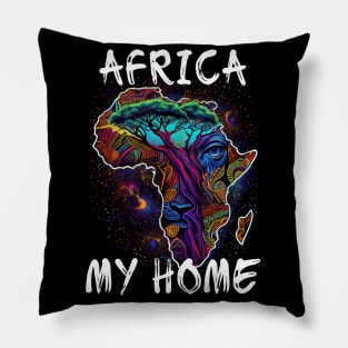 Africa, My Home 8 Pillow