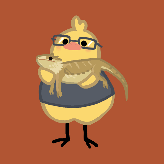 Birdblob w. Bearded Dragon Pet by Sabtastic