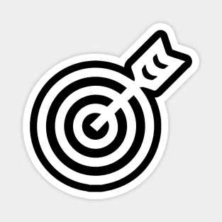 Bullseye, the Icon (White) Magnet