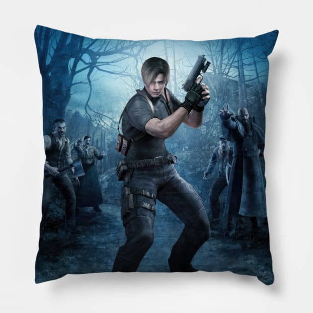 Resident Evil 4 | Leon Kennedy Pillow by Zalbathira