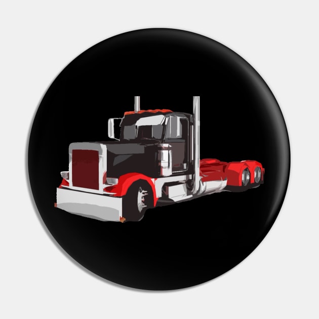 Semi Truck 18 Wheeler Trucker Peterbilt KW Pin by TruckerJunk