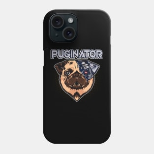 Puginator Funny Robot Pug Dog Phone Case