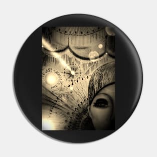 sepia supernova pierrot performer by Jackie Smith ,House of Harlequin Pin