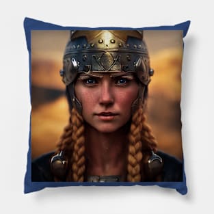 Viking Shield Maiden Pillow