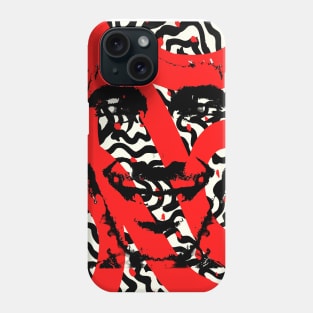 Smile Lines RED Phone Case