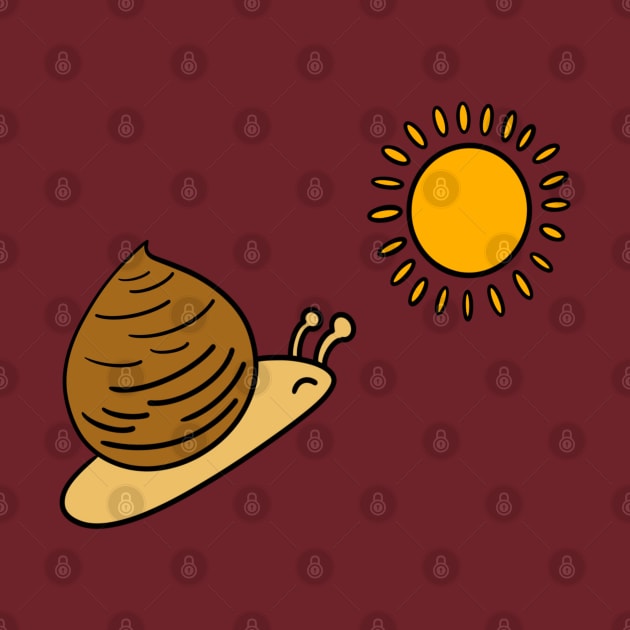 Snail towards the sun by Andrew Hau