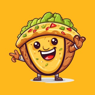 kawaii Taco cehees T-Shirt cute potatofood funny T-Shirt