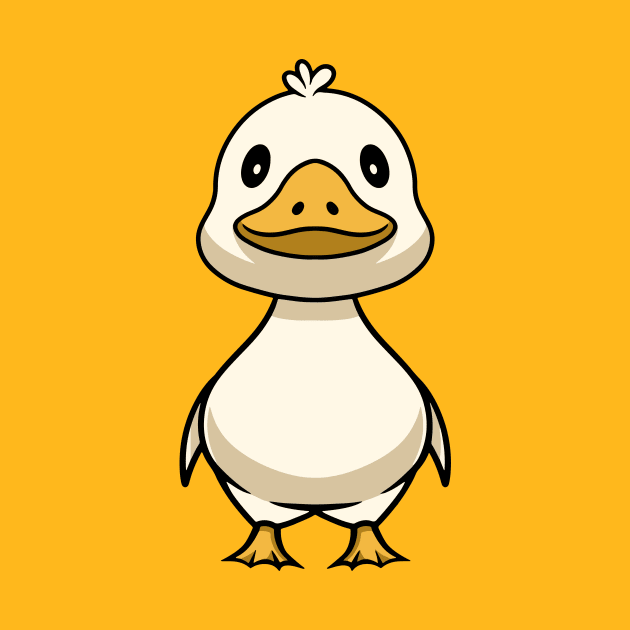 Cute Happy Duck by Cubbone
