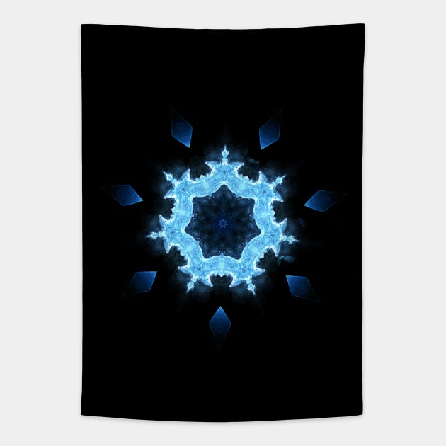 Space Snowflake Tapestry by Fanbros_art