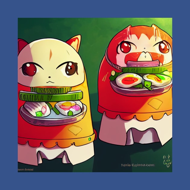 Kawaii Anime Sushi by Grassroots Green