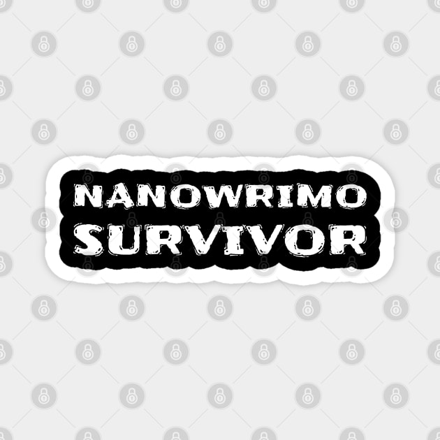 Nanowrimo Survivor Magnet by Bunchatees