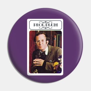 Professor Plum - Clue Murder Suspect Card! T-Shirt Pin