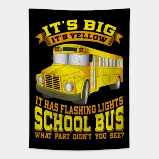 School Bus Driver Its Big Its Yellow Tapestry