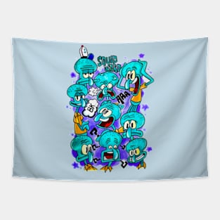 Squidward Tentacles Tapestry
