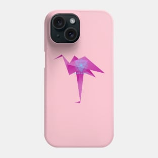 Origami Pink Flamingo Phone Case