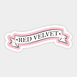 Red Velvet Russian Roulette Logo Sticker Sticker for Sale by crscntbttrfly