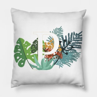 Plant Letter P Pillow