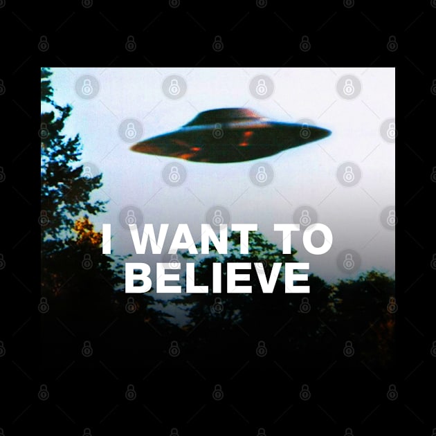 I want to believe. Original The X-Files poster by Synthwave1950