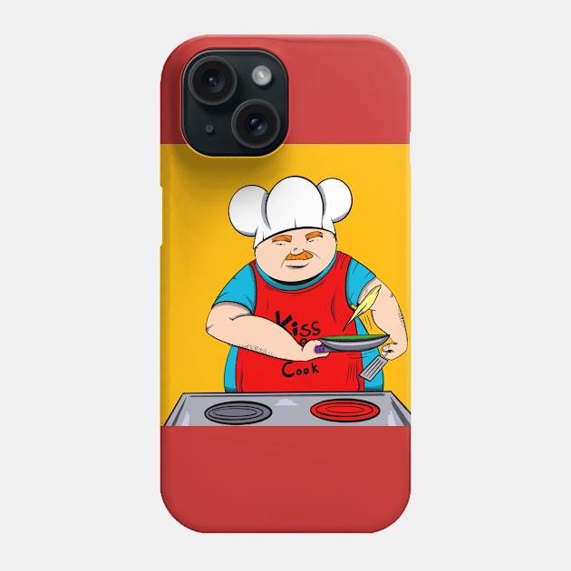 Kiss the cook Phone Case by Goodtimecomics