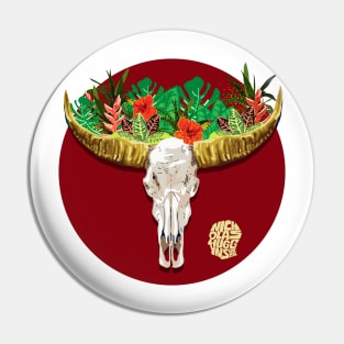 Buffalo Skull Pin