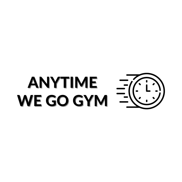 Anytime Fitness | Anytime We Go Gym Clock Logo by MrDoze