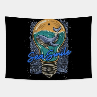 WHALE (SEA SMILE) Tapestry