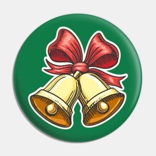 Paper Cut Jingle Bells Emblem Pin