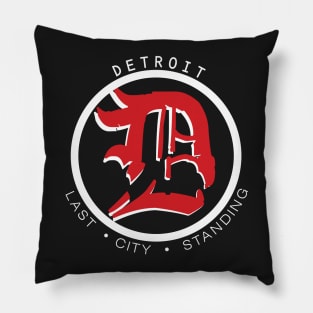 Detroit Last City Standing Cracked Pillow