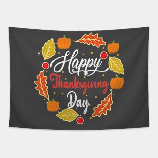 Happy Thanksgiving Day Tapestry