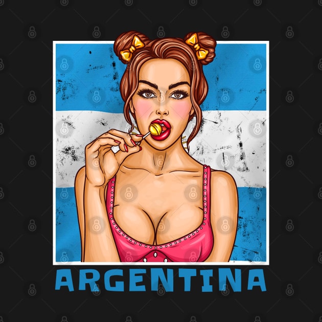 Proud Argentina Flag, Argentina gift heritage, Argentinian girl Boy Friend by JayD World