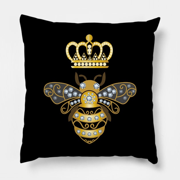 bumble bee Pillow by CreativeShirt