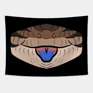 Indonesian Blue Tongue Skink Mask Tapestry