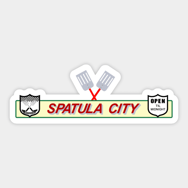 Spatula City Records Flipper Spatula Sticker