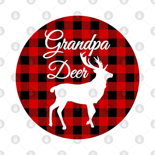 Buffalo Plaid Christmas Deer by MIRO-07