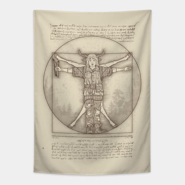 Vitruvian Hybrid Tapestry by Getsousa