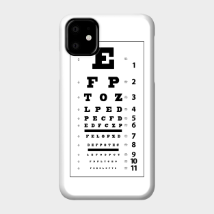 Eye Test Chart Phone Cases Iphone And Android Teepublic Au